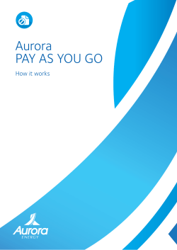 How does Aurora PAY AS YOU GO work?