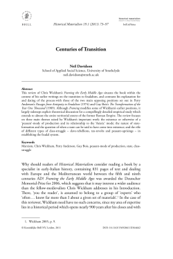 Centuries of Transition - You have reached the Pure environment