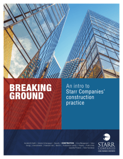 Breaking Ground - Starr Companies