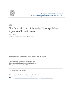 The Future Impact of Same-Sex Marriage