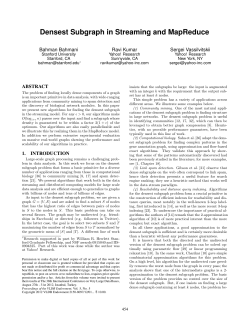 Densest Subgraph in Streaming and MapReduce
