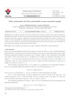 Defect polynomials and Tutte polynomials of