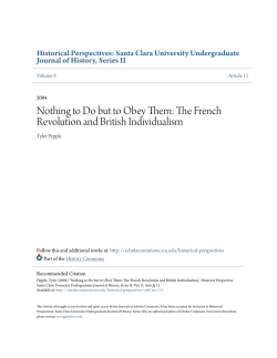The French Revolution and British Individualism