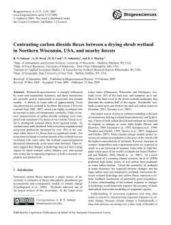 Biogeosciences Contrasting carbon dioxide fluxes between a drying