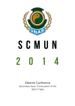 Detente Conference: Secondary Issue