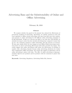 Advertising Bans and the Substitutability of Online and