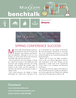 Contact - Maxxam Analytics