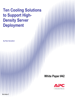 Ten Cooling Solutions to Support High- Density Server