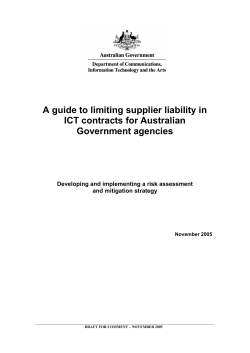 A guide to limiting supplier liability in ICT
