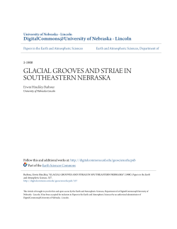 GLACIAL GROOVES AND STRIAE IN SOUTHEASTERN NEBRASKA
