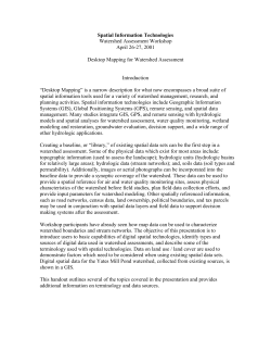 Spatial Information Technologies - NCSU-BAE