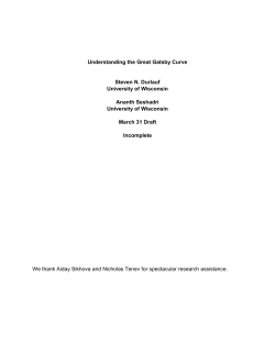 Understanding the Great Gatsby Curve