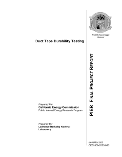 Duct Tape Durability Testing