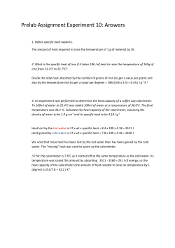 Prelab Assignment Experiment 10: Answers