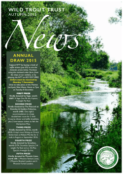 Autumn 2015 - The Wild Trout Trust