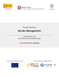 Border Management - Processus de Rabat