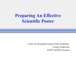 posters - Center for Sustainable Energy