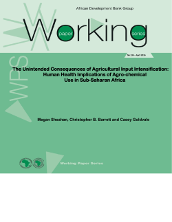 The Unintended Consequences of Agricultural Input Intensification