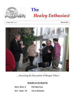 March 2011 - The Minnesota Austin Healey Club