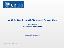 Article 10 of the OECD Model Convention