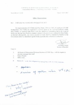 Implementation of 7CPC in CSIR