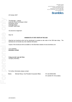 For personal use only