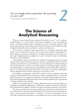 The Science of Analytical Reasoning