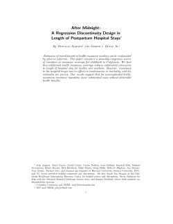 After Midnight: A Regression Discontinuity Design in Length