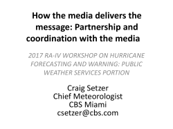 Partnership and coordination with media