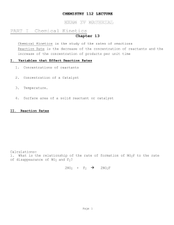 Unit 4 Lecture Outline