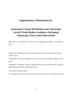 Anisotropic Charge Distribution and Anisotropic van - CSM