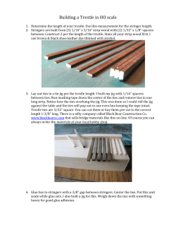 Building a Trestle in HO scale