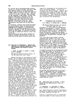 Human Bone Cells in Culture. A Novel System for the Investigation
