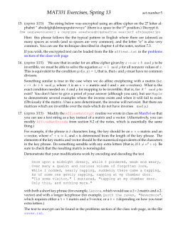 MAT331 Exercises, Spring 13