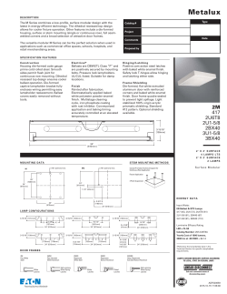 Metalux 2M 2` x 2` Surface Modular specification