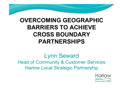 OVERCOMING GEOGRAPHIC BARRIERS TO ACHIEVE CROSS