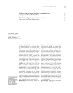 Moderate hyperopia prevalence and associated factors among