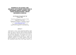 interplay of elastic and inelastic scattering operators in extended