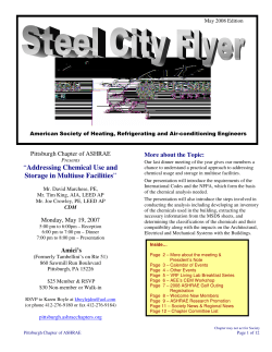 Presents - ASHRAE Region III