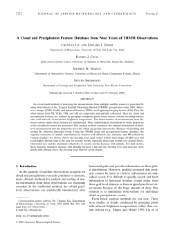 A Cloud and Precipitation Feature Database from Nine Years of