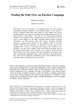 Pooling the Polls Over an Election Campaign