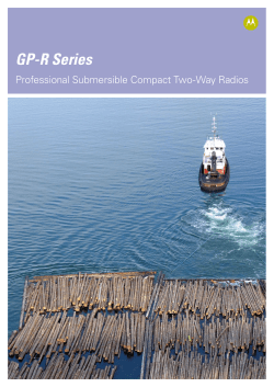 GP-R Series - Motorola Solutions