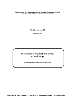 Determinants of direct democracy across Europe