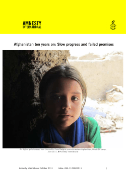 Afghanistan ten years on: Slow progress and failed promises