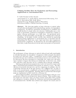 1. Introduction - European Southern Observatory