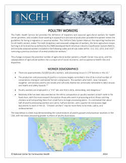 Poultry Workers - National Center for Farmworker Health