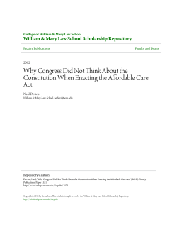 Why Congress Did Not Think About the Constitution When Enacting