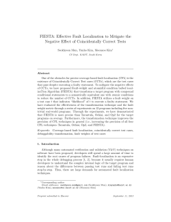 FIESTA: Effective Fault Localization to Mitigate the Negative Effect of