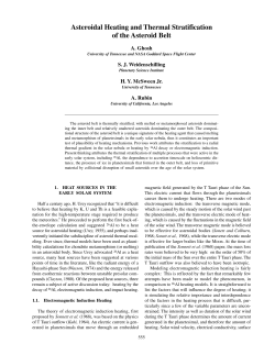 Asteroidal Heating and Thermal Stratification
