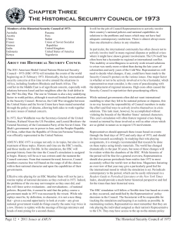 Chapter Three The Historical Security Council of 1973